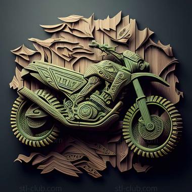 3D мадэль Kawasaki KLX125 (STL)